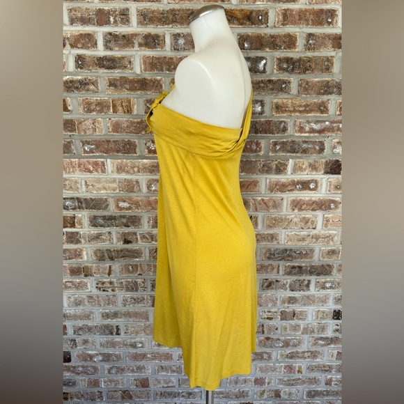 See by Chloe Silk Mini Dress in Mustard Yellow Size 6 - Picture 2 of 6